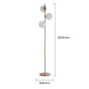 Light Prestige Lampa podłogowa Dorado złota 3xE14