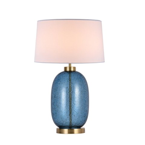 Light Prestige Lampa stołowa Amur niebieska 1xE27