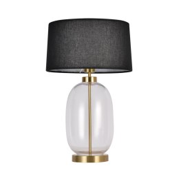 Light Prestige Lampa stołowa Amur czarno - transparentna 1xE27