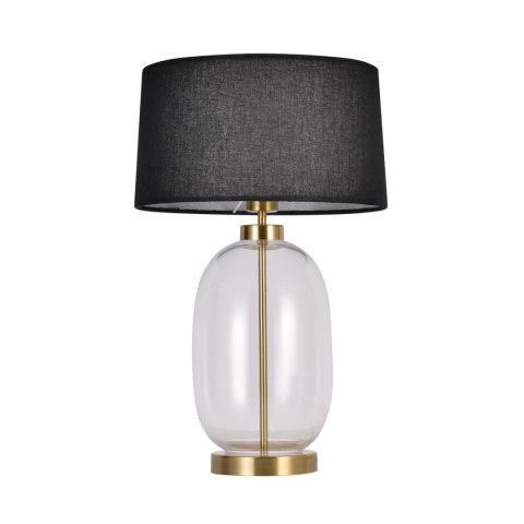 Light Prestige Lampa stołowa Amur czarno - transparentna 1xE27