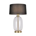 Light Prestige Lampa stołowa Amur czarno - transparentna 1xE27