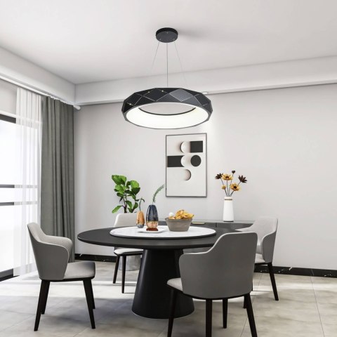 Light Prestige Lampa wisząca Reus czarna LED 4000K