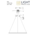 Light Prestige Ring wisząca mała czarna 3000K