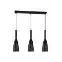 Light Prestige Lampa wisząca Solin 3 czarna 3xE27