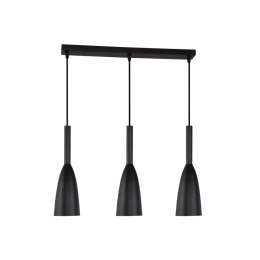 Light Prestige Lampa wisząca Solin 3 czarna 3xE27