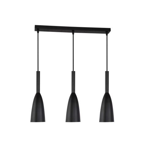 Light Prestige Lampa wisząca Solin 3 czarna 3xE27