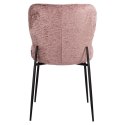 RICHMOND krzesło DARBY różowe - trudnopalne