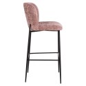 RICHMOND krzesło barowe DARBY 76 różowe - trudnopalne