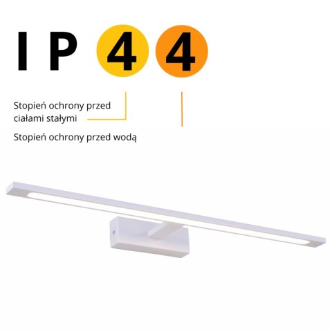 Light Prestige Kinkiet Isla biały 62cm IP44 LED CCT