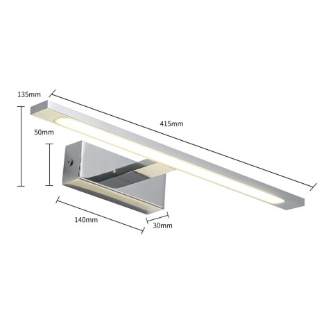 Light Prestige Kinkiet Isla chrom 41cm IP44 LED CCT