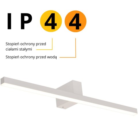 Light Prestige Kinkiet Nevada 60 cm biały IP44 LED 4000K