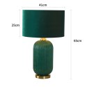 Light Prestige Lampa stołowa Tamiza 65 cm zielona 1xE27