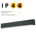 Light Prestige Lampa sufitowa Ibros 63 cm czarny 18W IP44 LED CCT