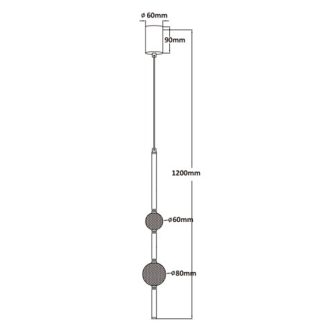 Light Prestige Lampa wisząca Vaku złota LED 4000K