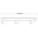 Light Prestige Spot Parma 3 czarny 3xGU10 LED CCT