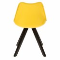 Krzesło Norden Star Square black PP żółt e