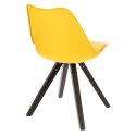 Krzesło Norden Star Square black PP żółt e