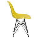 Krzesło P016 PP Black żółty