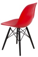 Krzesło P016W PP czerwone/black