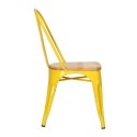 Krzesło Paris Wood żółte sosna naturalna