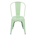 Krzesło Paris zielone inspirowane Tolix