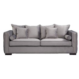 Sofa 3-osobowa Rivi glamour nowoczesna z poduszkami DP
