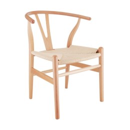 Krzesło BONBON naturalne rattanowo jesionowe