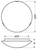 LILLY LAMPA SUFITOWA PLAFON 30 1X60W E27