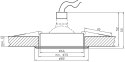 UA-01 STB/AL MR16 SAT CZARNY OPR. STROPWA UCHYLNA ALUMINIUM