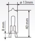 ŻARÓWKA G9 40W 230V