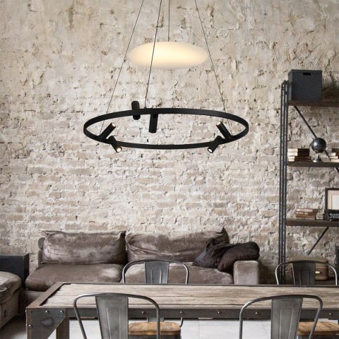 Light Prestige Lampa wisząca Almeria czarna LED 4000K