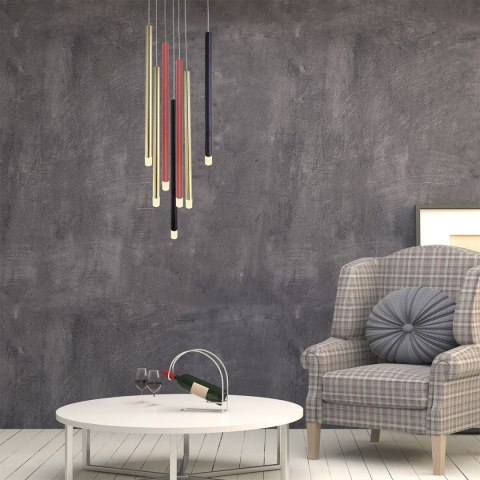 Light Prestige Lampa wisząca Lungo 7 kolor mix 7xG9
