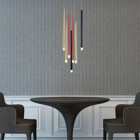 Light Prestige Lampa wisząca Lungo 7 kolor mix 7xG9