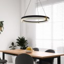 Light Prestige Lampa wisząca Plum Triangle 60 cm czarno-transparentna LED CCT