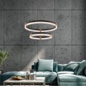 Light Prestige Lampa wisząca Plum 60 cm 40 cm czarno-transparentna LED CCT