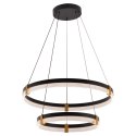 Light Prestige Lampa wisząca Plum 60 cm 40 cm czarno-transparentna LED CCT