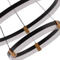 Light Prestige Lampa wisząca Plum 60 cm 40 cm czarno-transparentna LED CCT