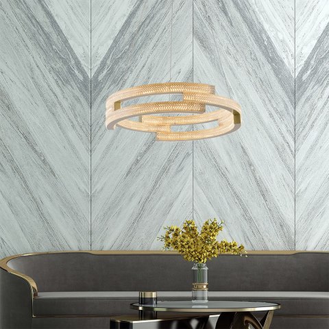 Light Prestige Lampa wisząca Tarja złota LED CCT