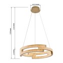 Light Prestige Lampa wisząca Tarja złota LED CCT