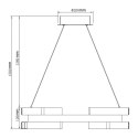Light Prestige Lampa wisząca Tarja złota LED CCT