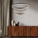 Light Prestige Lampa wisząca Plum 80 cm 60 cm 40 cm czarno-transparentna LED CCT