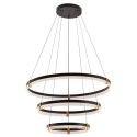 Light Prestige Lampa wisząca Plum 80 cm 60 cm 40 cm czarno-transparentna LED CCT