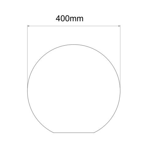 Light Prestige Lampa ogrodowa Gaja 40 cm biała 1xE27