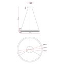 Light Prestige Lampa wisząca Midway Cristal Triangle złoto - transparentna LED CCT