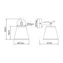 Light Prestige Kinkiet Bali czarny 1xE27