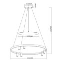 Light Prestige Lampa wisząca Almeria czarna LED 4000K