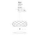 Light Prestige Lampa wisząca Reus biała 3xE27
