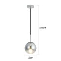 Light Prestige Lampa wisząca Palla chrom 1xE14