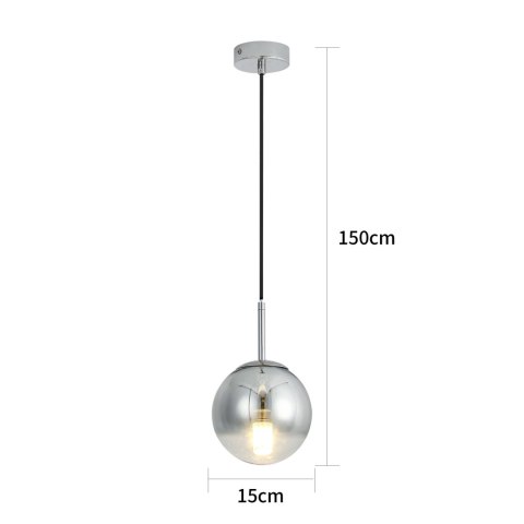 Light Prestige Lampa wisząca Palla chrom 1xE14