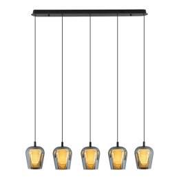 Lampa Wisząca Keso 5xLED czarna PL0141-5